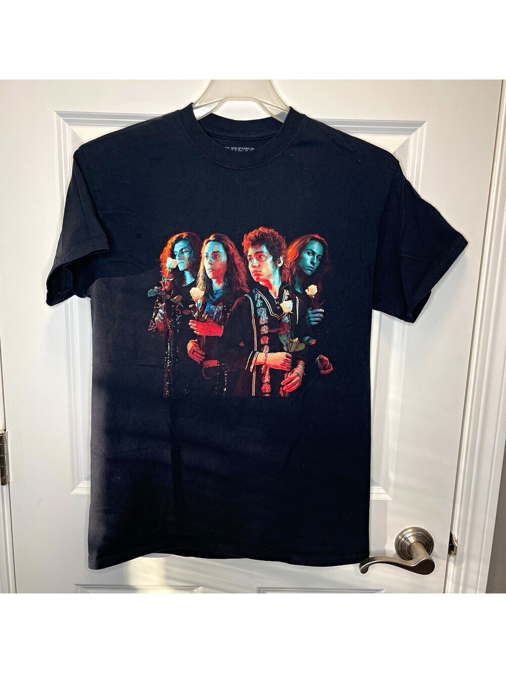 Greta Van Fleet Double-Sided Graphic Black Cotton Knit Crew Neck Tee Men’s M